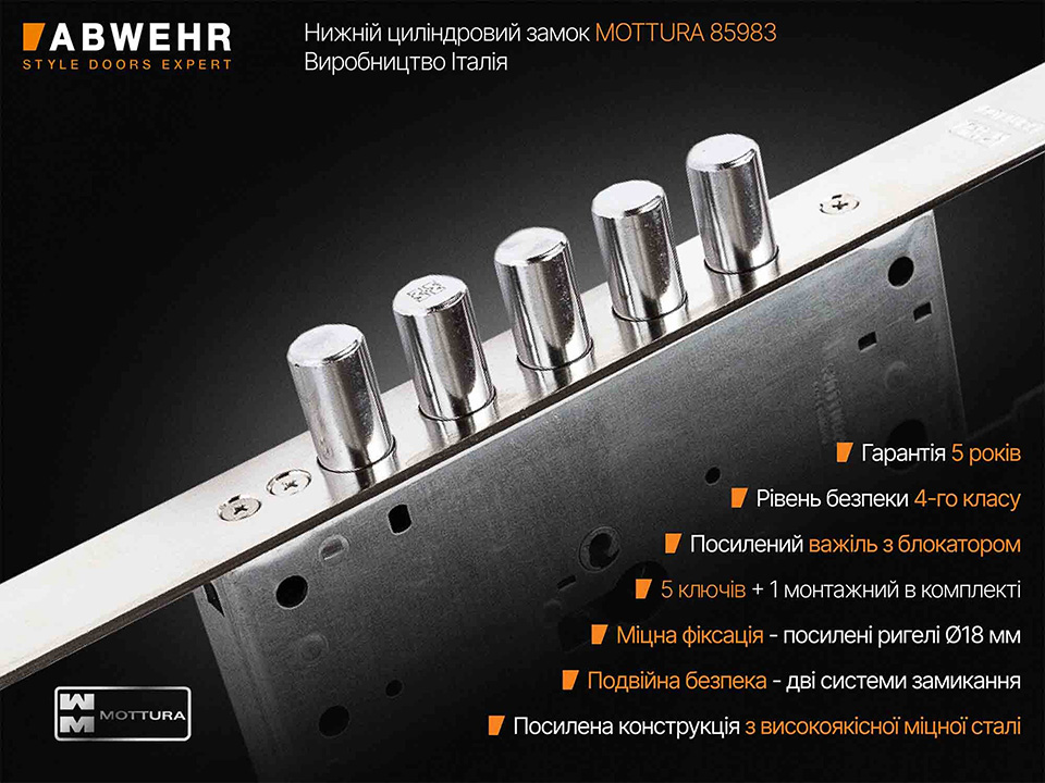верхній замок Mottura