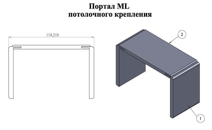 Портал для раздвижной двери