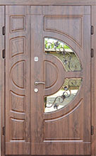 Вхідні двері Форт-М Тріо-Греція Скло 1200
