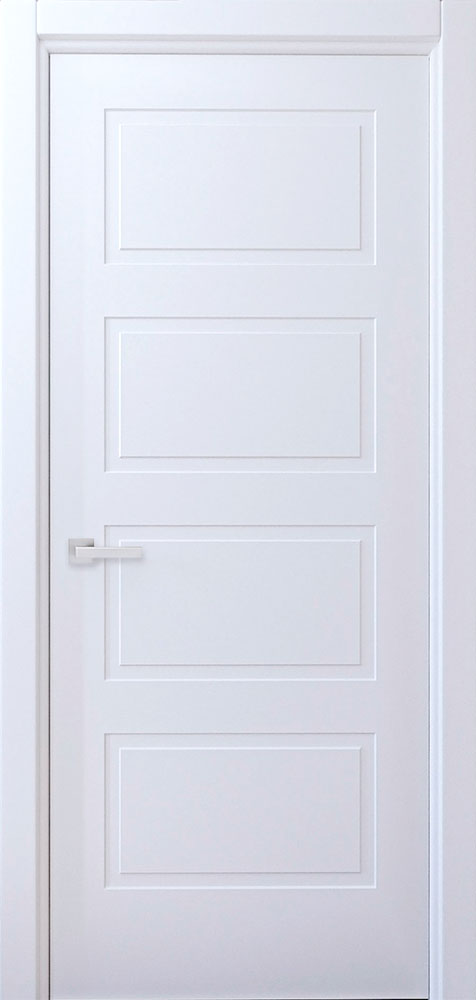 Міжкімнатні двері Контур Класік 2 (білий матовий)