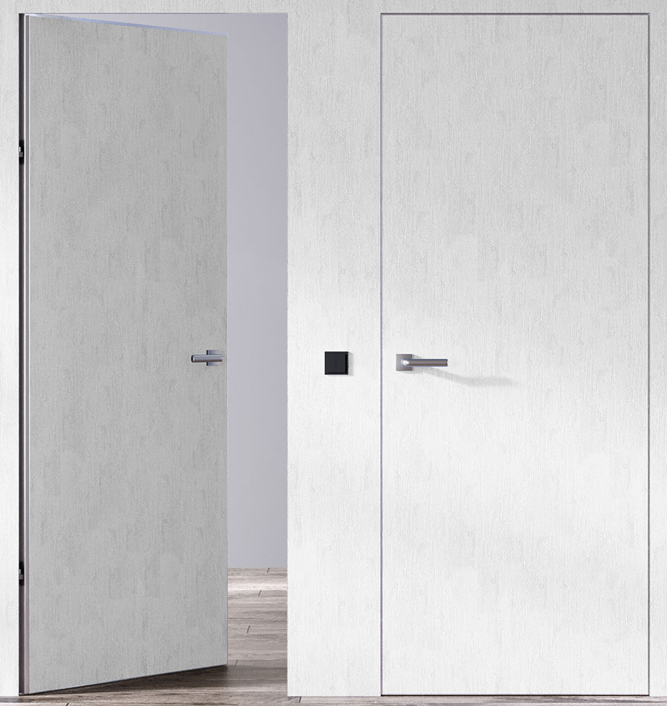 Міжкімнатні двері прихованого монтажу Abwehr Smart-Invisible Inside кромка біла