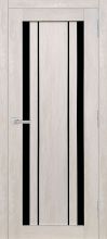 Міжкімнатні двері Balance Канада (філадельфія крем) чорне скло