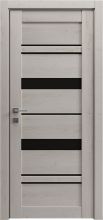 Міжкімнатні двері Rodos Grand ДП Lux-5 (Ламецио) Чорне скло