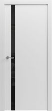 Міжкімнатні двері Rodos Grand ДП Paint-6 скло чорне (білий мат АКР)