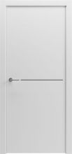 Міжкімнатні двері Rodos Grand ДП Paint-7 з молдінгом сірим (білий мат АКР)