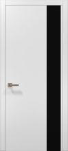 Міжкімнатні двері Папа Карло Plato PL-05 (Білий матовий) Скло чорне