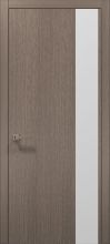Міжкімнатні двері Папа Карло Plato PL-05 (Дуб сірий) Скло біле
