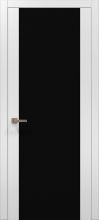 Міжкімнатні двері Папа Карло Plato PL-14 (Білий матовий) Скло чорне