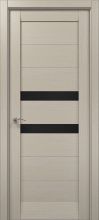 Міжкімнатні двері Папа Карло Millenium ML-53 скло чорне (Дуб кремовий)