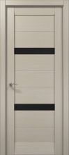 Міжкімнатні двері Папа Карло Millenium ML-54 скло чорне (Дуб кремовий)