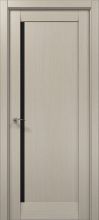 Міжкімнатні двері Папа Карло Millenium ML-61 скло чорне (Дуб кремовий)