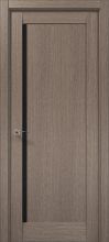 Міжкімнатні двері Папа Карло Millenium ML-61 скло чорне (Дуб сірий)