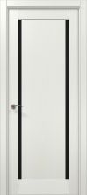Міжкімнатні двері Папа Карло Millenium ML-62 скло чорне (Ясен білий)