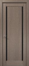 Міжкімнатні двері Папа Карло Millenium ML-62 скло чорне (Дуб сірий)