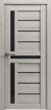 Міжкімнатні двері Rodos Grand ДП Lux-8 (Ламецио) Чорне скло