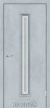 Міжкімнатні двері Korfad Express Canto Corner Glass-02 (Цемент світлий)