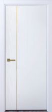 Міжкімнатні двері City Львів 1 (молдінг матове золото) RAL 9003