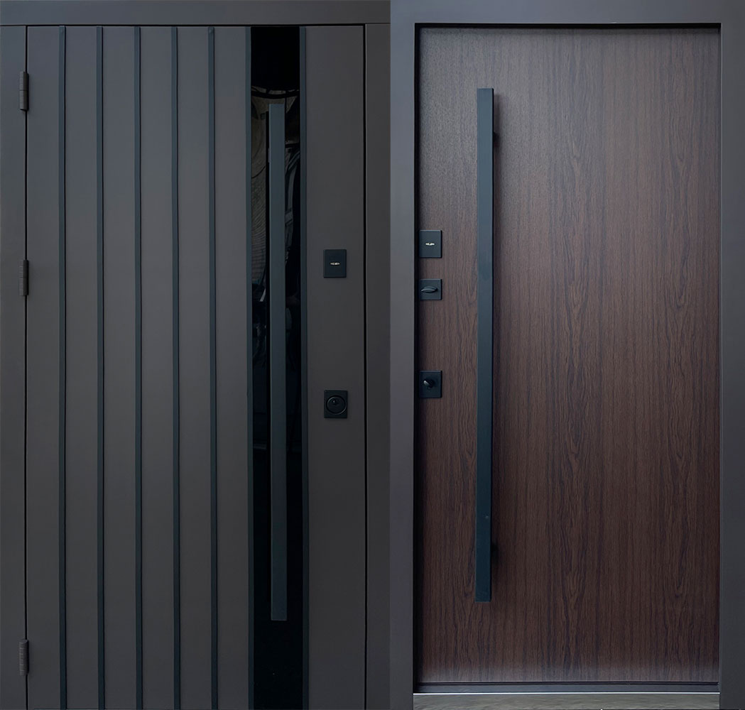 Вхідні двері Qdoors Street Арт 3k, RAL 8019