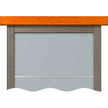 Портал (карниз) COSMOPOLITAN  2200 мм шпонированный с заглушками с 2х сторон глубиной 200 мм (Венге 14L)